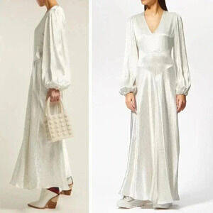 Ganni White Maxi Dress